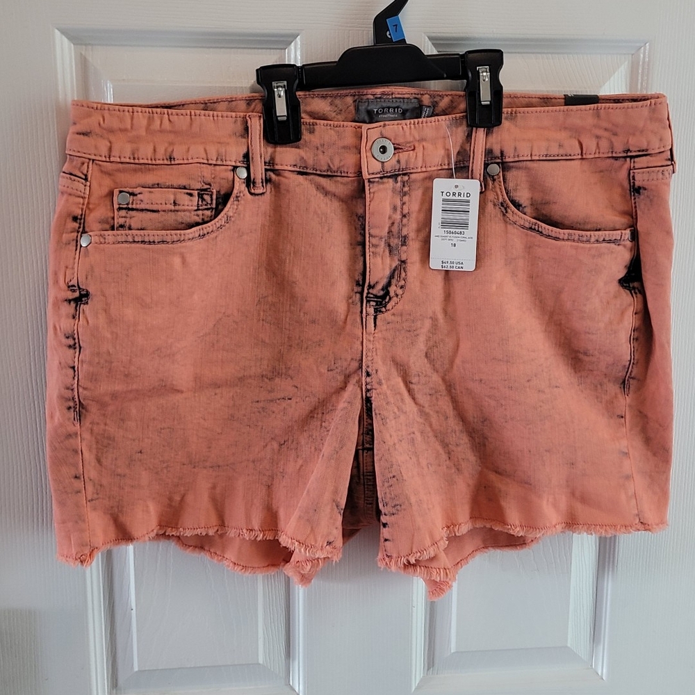 Torrid Women's Coral Jean Shorts